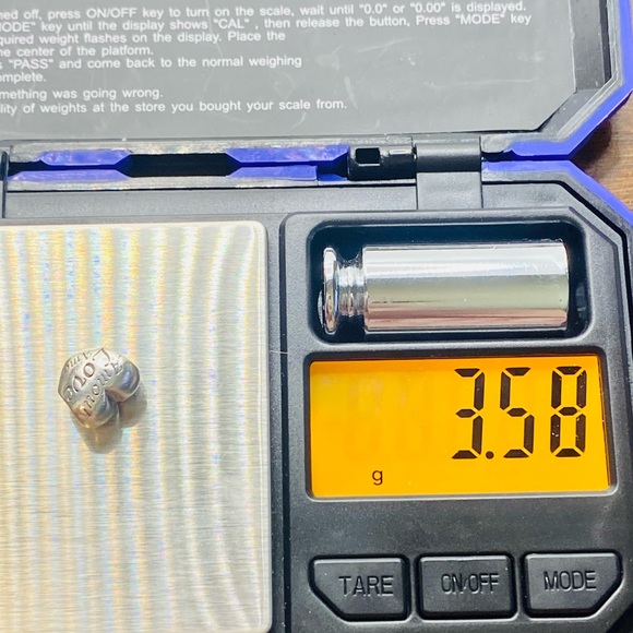 EUC Pandora 791111 Sterling Silver Language of Love Heart Charm - Picture 10 of 10